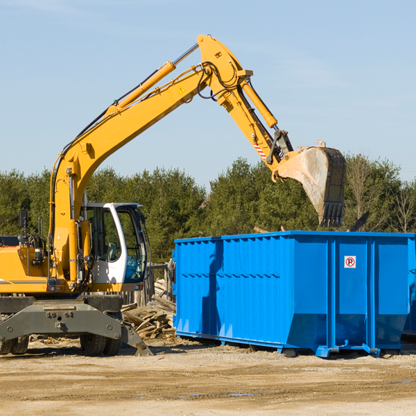 what size residential dumpster rentals are available in Rock Grove Illinois